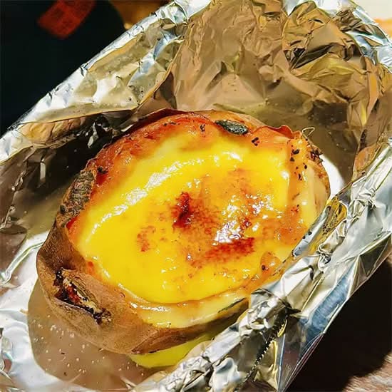 火焰焗番薯 Flaming Custard Sweet Potato